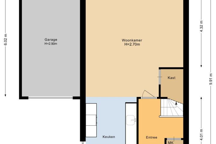 Plattegrond – Eiland van Maui 36, Heerhugowaard
