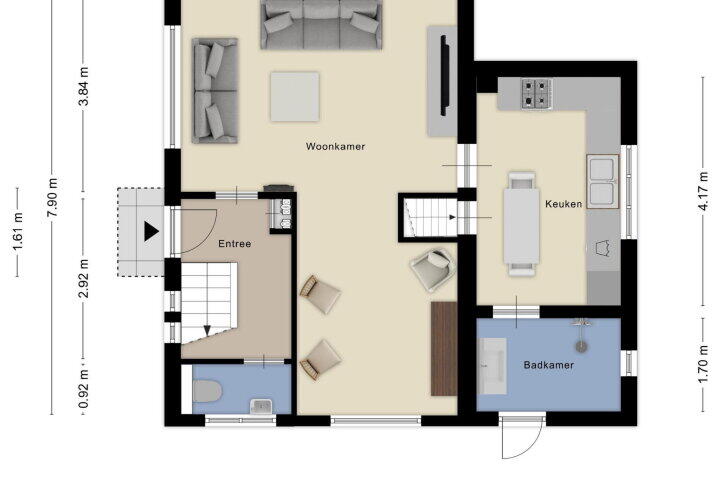 Plattegrond – Eindstraat 56, Drunen