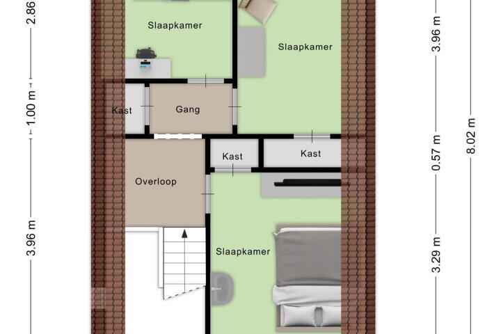 Plattegrond – Eindstraat 56, Drunen