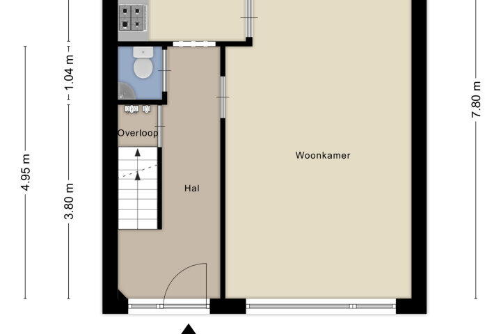 Plattegrond – Einsteinstraat 70, Nijmegen