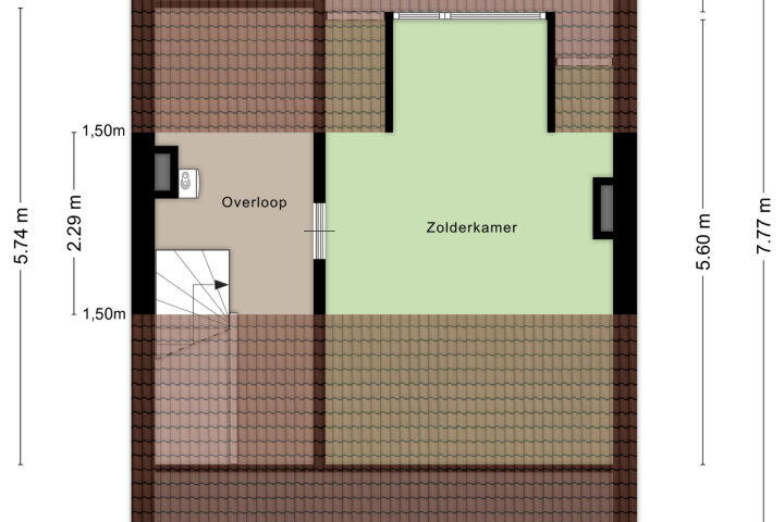 Plattegrond – Einsteinstraat 70, Nijmegen