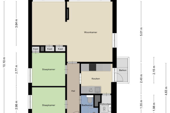 Plattegrond – Einsteinstraat 91, Nijmegen