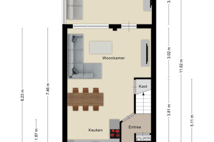 Plattegrond – Ekenberg 19, Roosendaal