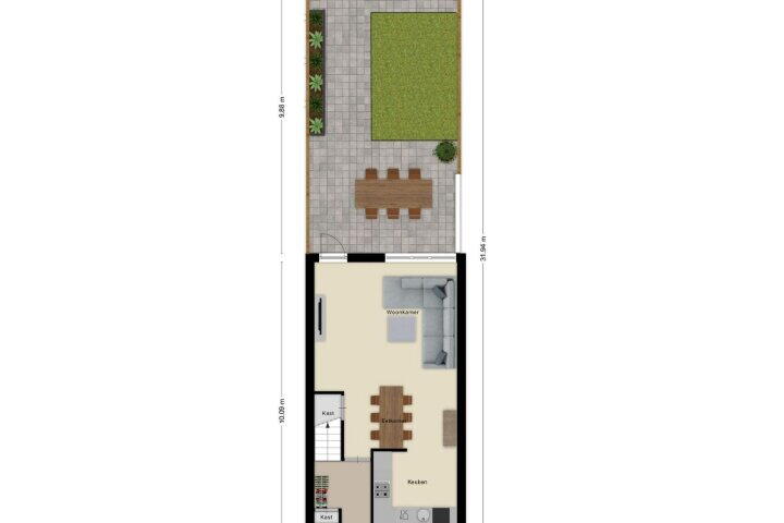 Plattegrond – Elandberg 10, Roosendaal