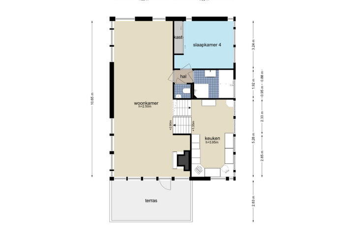 Plattegrond – Eleanor Rooseveltlaan 190, Amstelveen