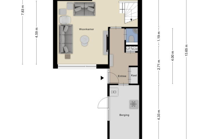 Plattegrond – Elisadonk 159, Roosendaal