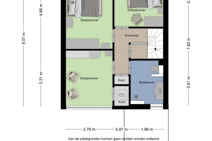 Plattegrond – Elisadonk 263, Roosendaal