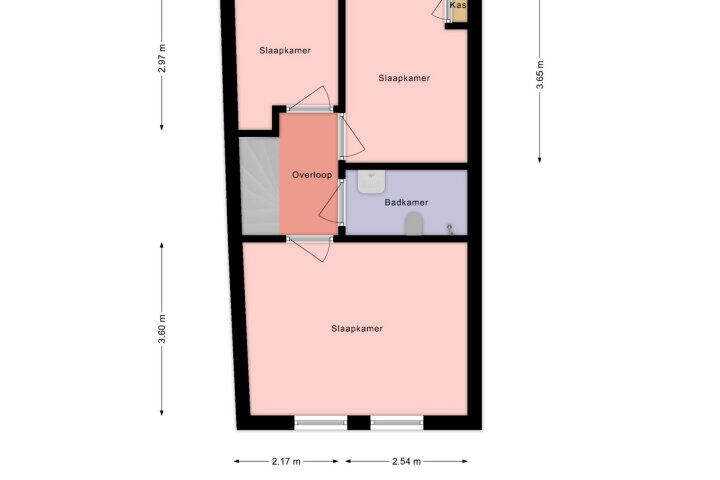 Plattegrond – Elizabethstraat 18, Leeuwarden