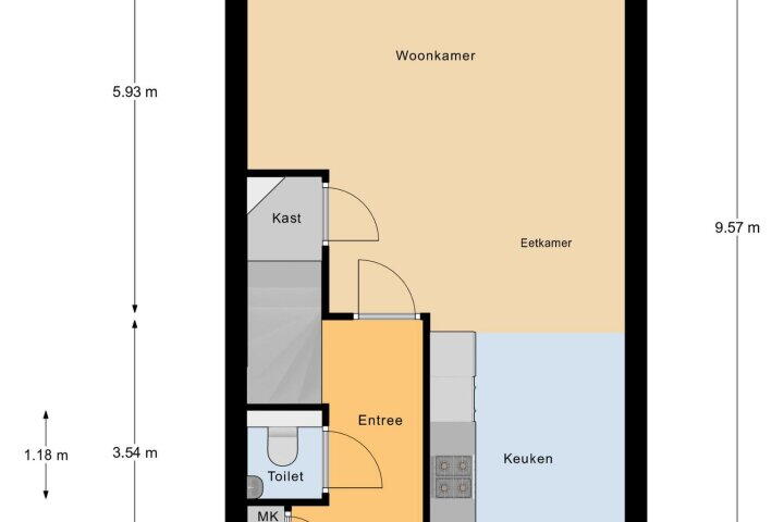 Plattegrond – Elmore Jamesstraat 5, Middelburg