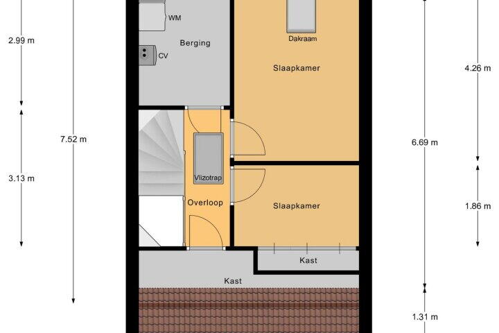 Plattegrond – Elmore Jamesstraat 5, Middelburg