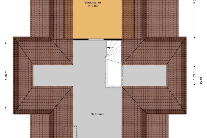 Plattegrond – Elperstraat 8, Westerbork