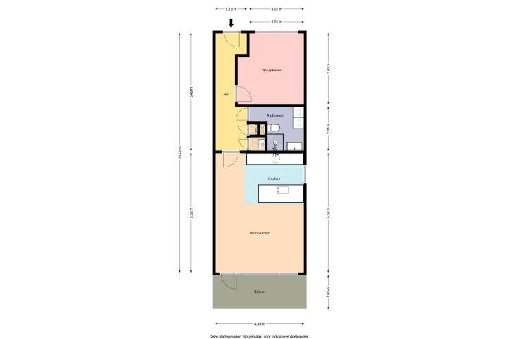 Plattegrond – Els 107, Heerenveen