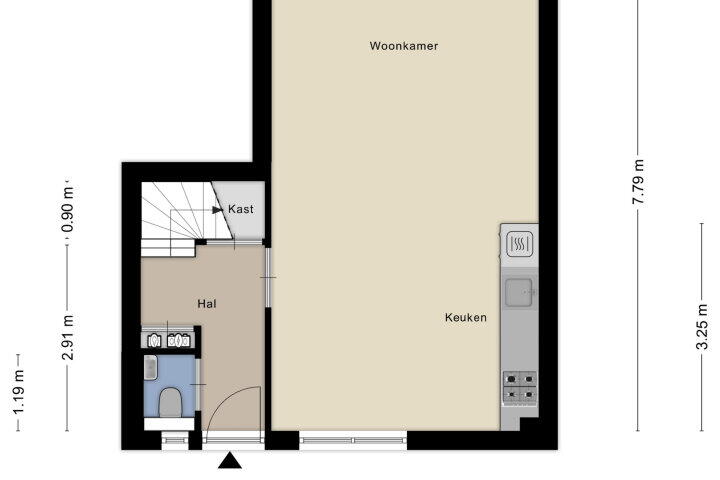 Plattegrond – Elsland 1142, Wijchen