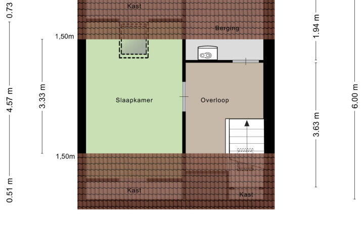 Plattegrond – Elsland 1307, Wijchen