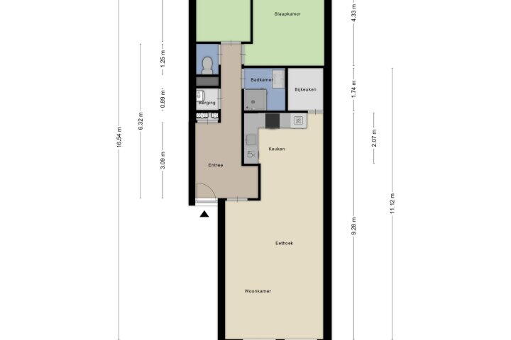 Plattegrond – Elsstraat 19, Beek