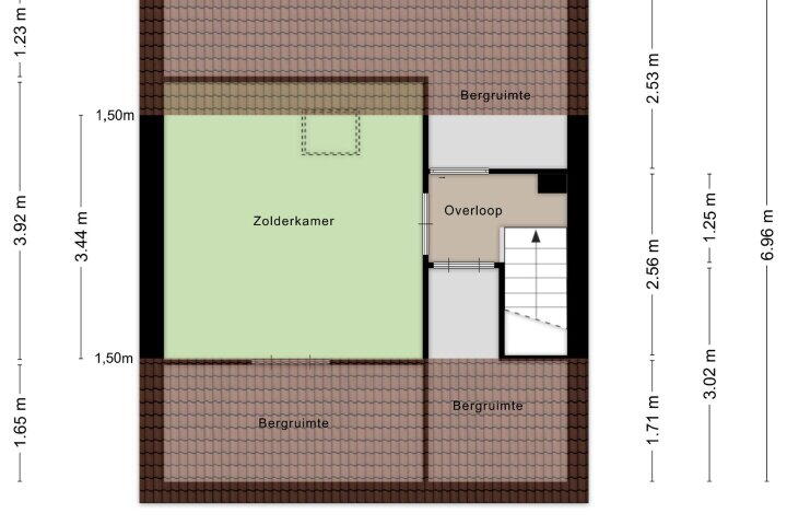 Plattegrond – Elzenwal 52, Gieten
