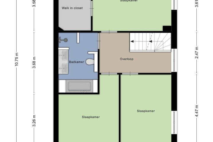 Plattegrond – Elzenweg 83, Wijchen