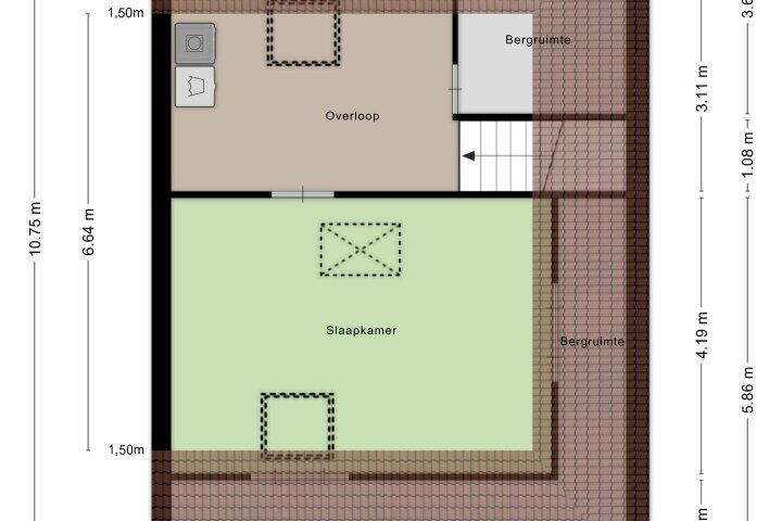 Plattegrond – Elzenweg 83, Wijchen