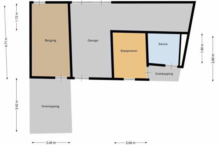 Plattegrond – Emmastraat 37, Meppel