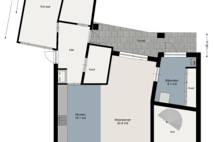 Plattegrond – Emmastraat 40, Wierden