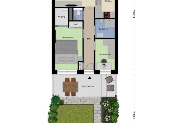 Plattegrond – Emmastraat 41, Roosendaal
