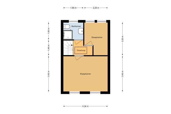 Plattegrond – Emmastraat 54, Den Helder