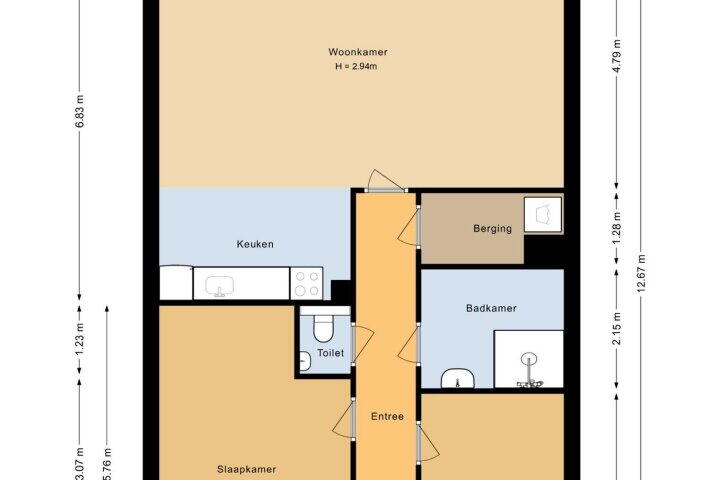Plattegrond – Emmy Andriessestraat 363, Amsterdam