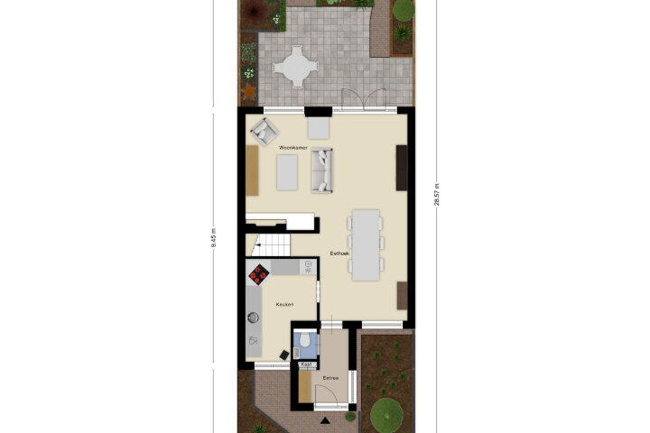Plattegrond – Enargietdijk 24, Roosendaal