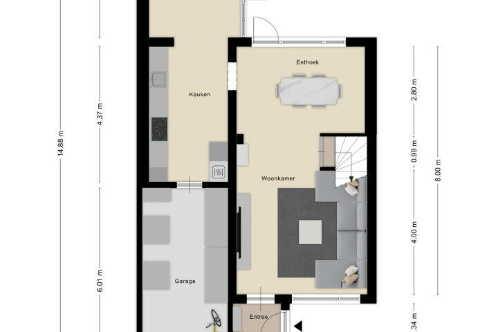 Plattegrond – Enclaveberg 100, Roosendaal