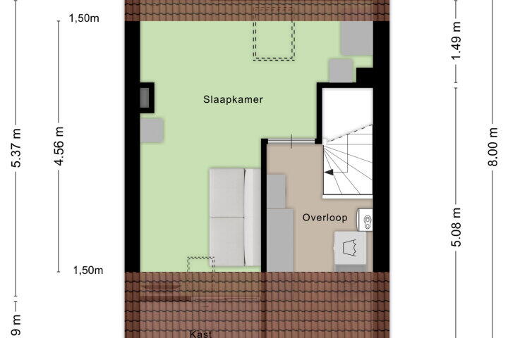 Plattegrond – Enclaveberg 100, Roosendaal