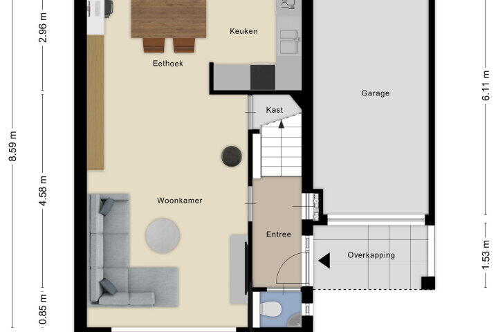 Plattegrond – Enclaveberg 25, Roosendaal