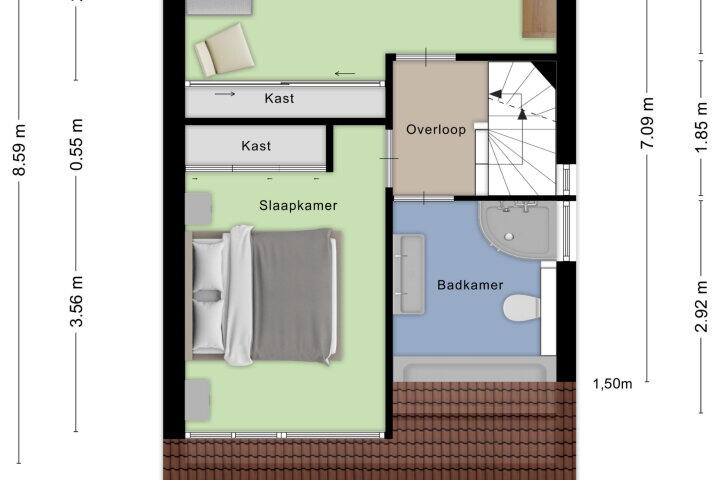 Plattegrond – Enclaveberg 25, Roosendaal