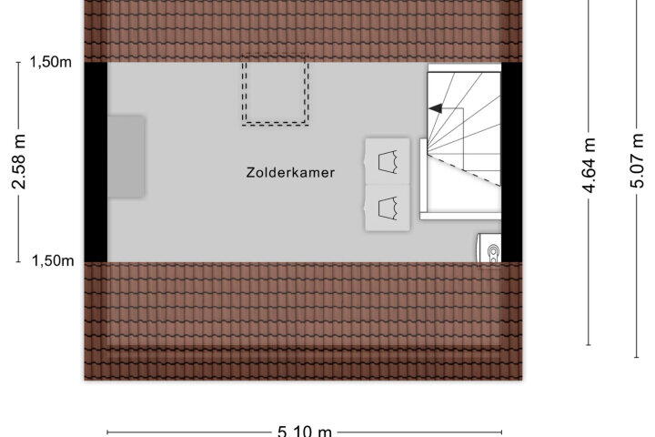 Plattegrond – Enclaveberg 25, Roosendaal
