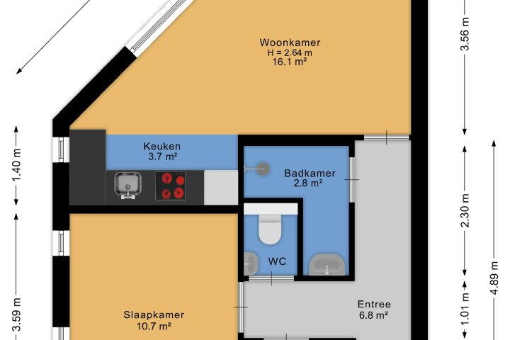 Plattegrond – Engelandstraat 88, Almere