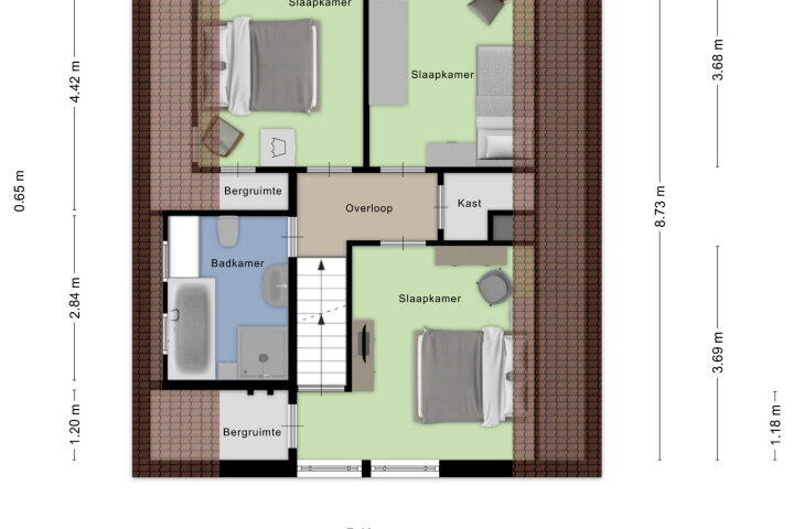 Plattegrond – Engelselaan 1, Roosendaal