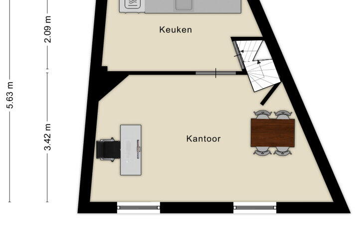 Plattegrond – Engstraat 3, Heusden