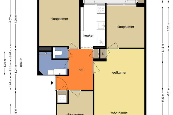 Plattegrond – Ennemaborg 59, Amsterdam