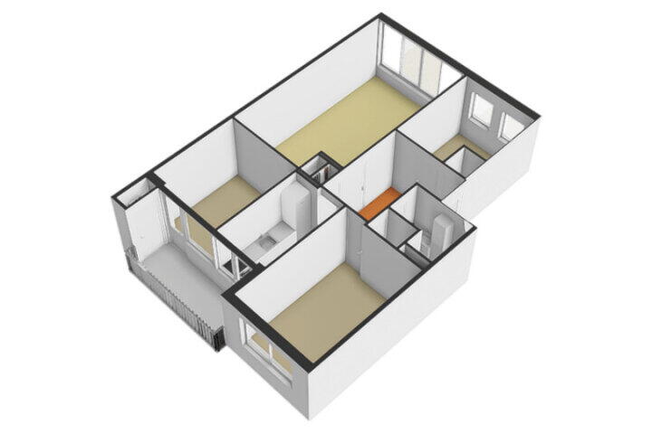 Plattegrond – Ennemaborg 59, Amsterdam