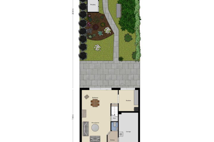Plattegrond – Espenberg 38, Roosendaal