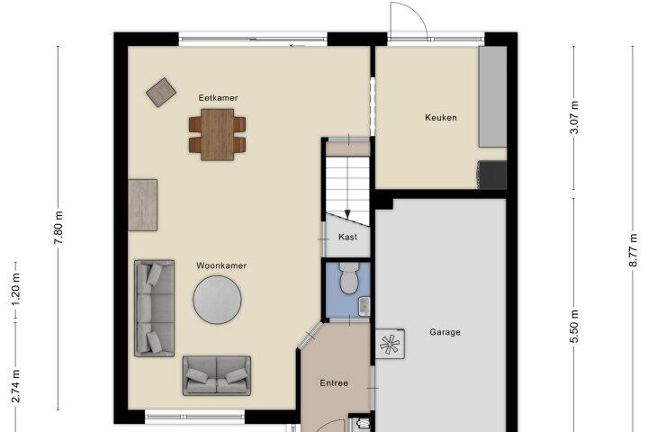 Plattegrond – Espenberg 38, Roosendaal