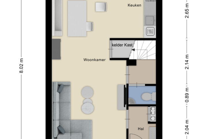 Plattegrond – Espenberg 49, Roosendaal