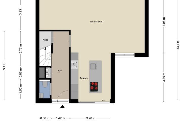 Plattegrond – Essenburgh 12, Zeewolde