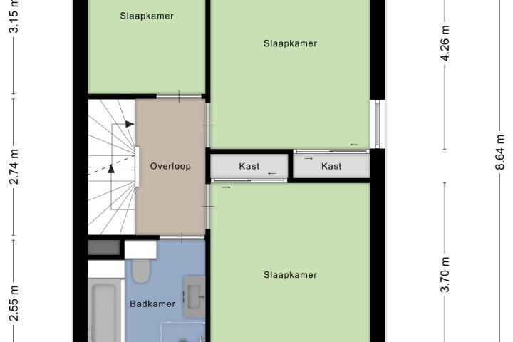 Plattegrond – Essenburgh 12, Zeewolde