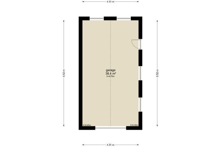Plattegrond – Esweg 17, Eelde