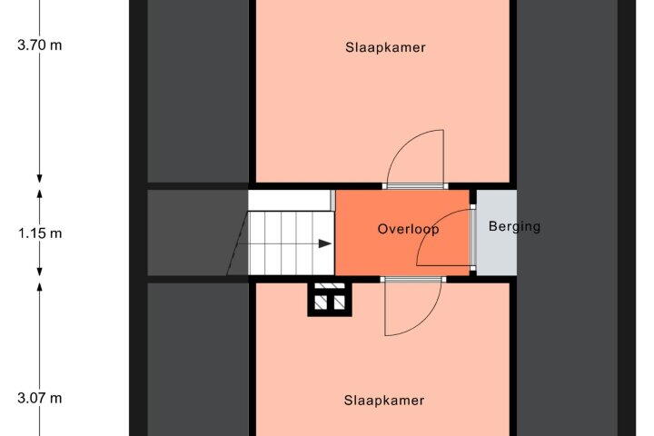Plattegrond – Esweg 30, Peize