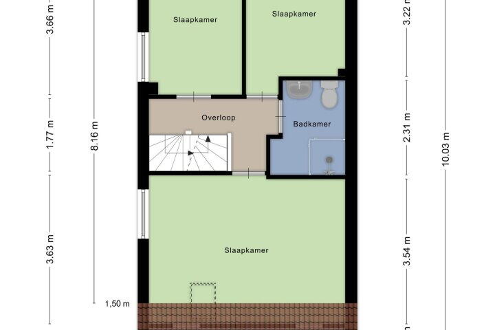 Plattegrond – Esweg 8, Gieten