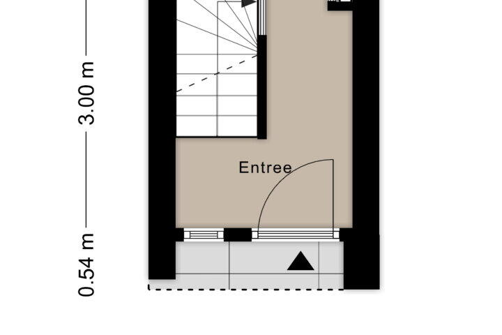 Plattegrond – Evertsenstraat 42, Nijmegen