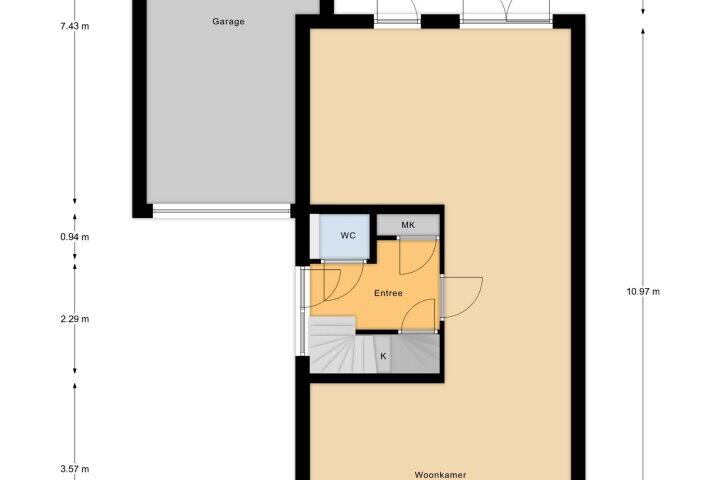 Plattegrond – Everzwijnstraat 15, Rucphen