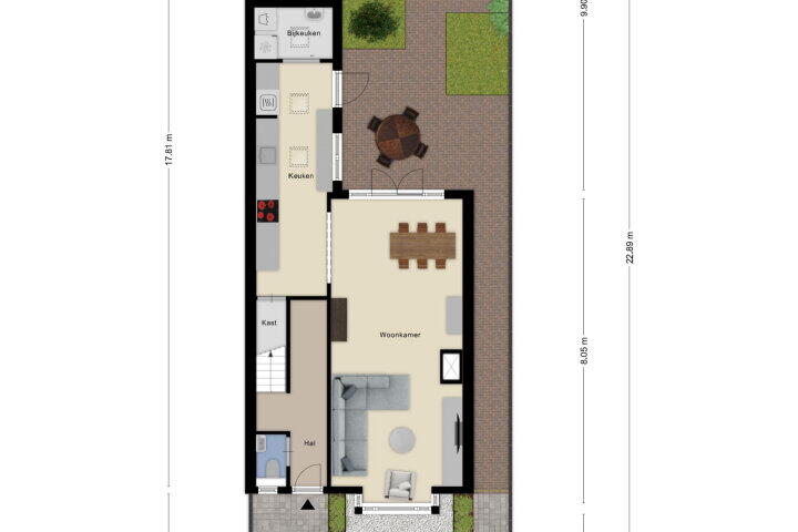 Plattegrond – Fatimalaan 31, Roosendaal