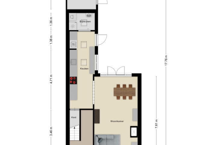 Plattegrond – Fatimalaan 31, Roosendaal